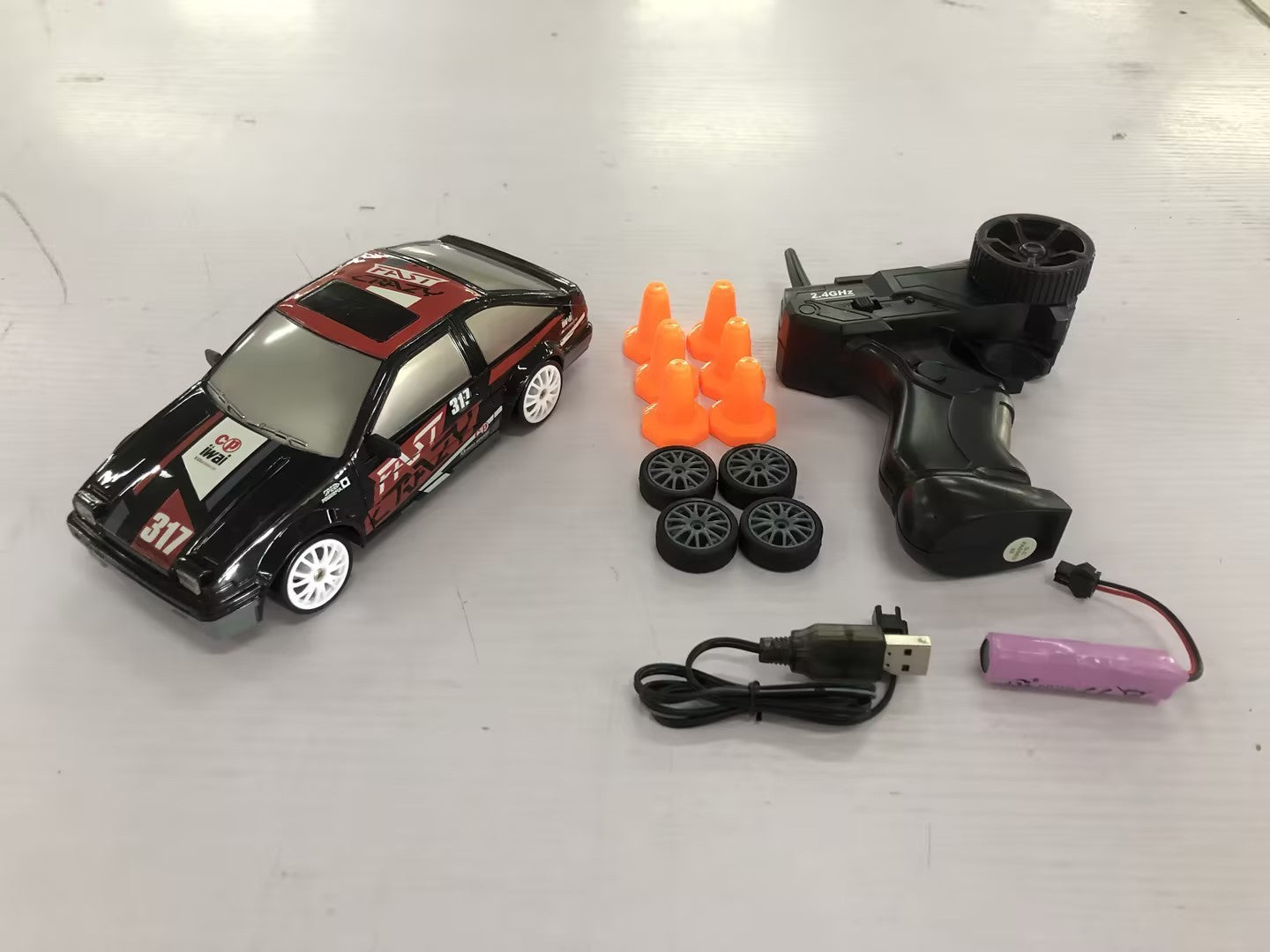 2.4G Car 4WD Remote Control GTR Model AE86 Vehicle Car Christmas Gifts