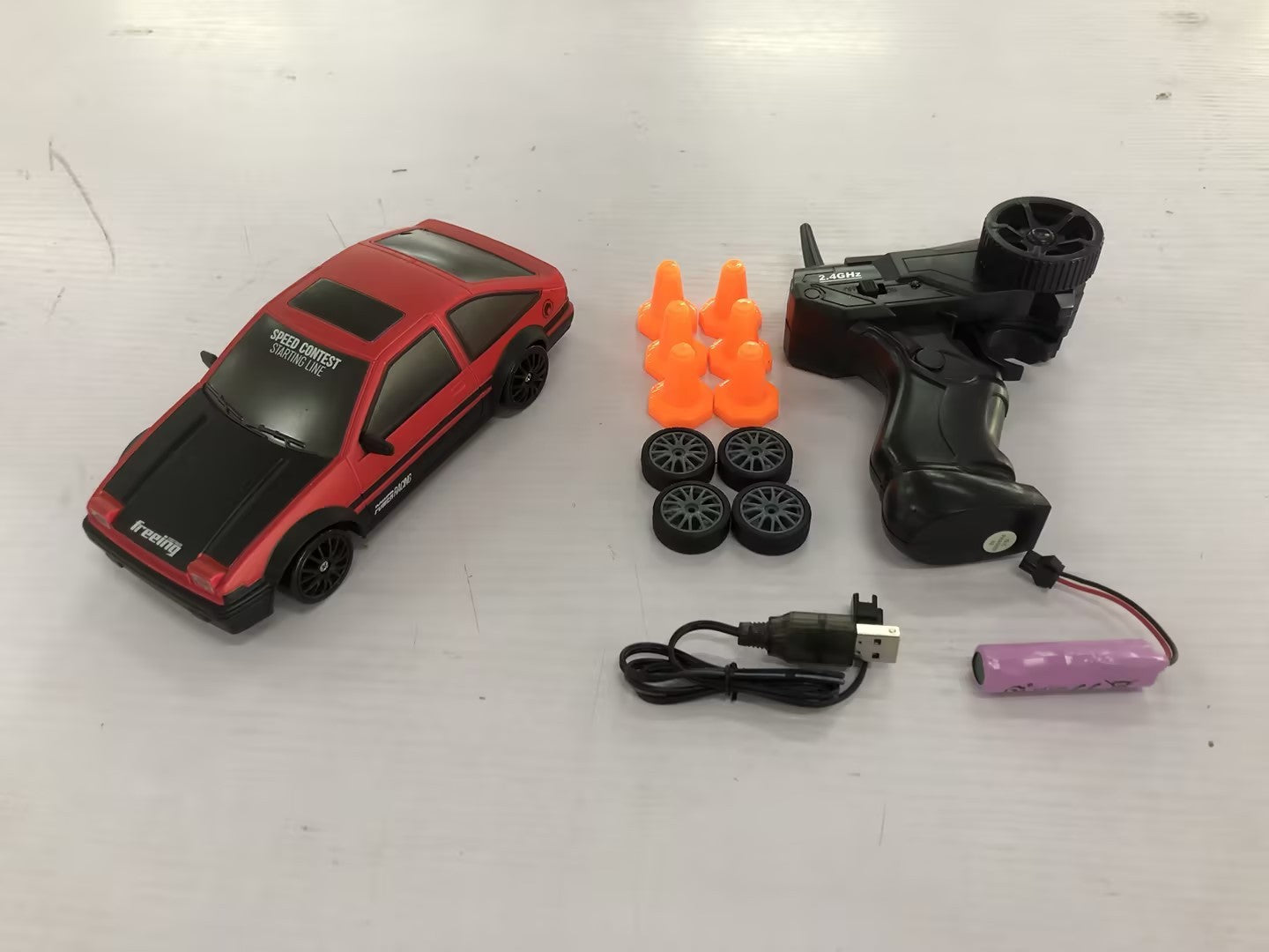 2.4G Car 4WD Remote Control GTR Model AE86 Vehicle Car Christmas Gifts
