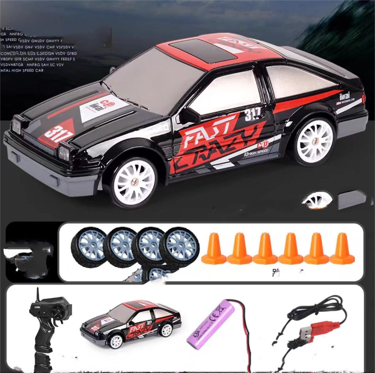 2.4G Car 4WD Remote Control GTR Model AE86 Vehicle Car Christmas Gifts