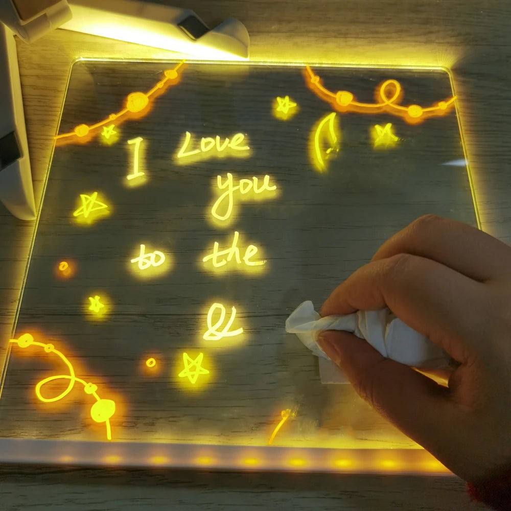 Acrylic Message Note Board Erasable USB