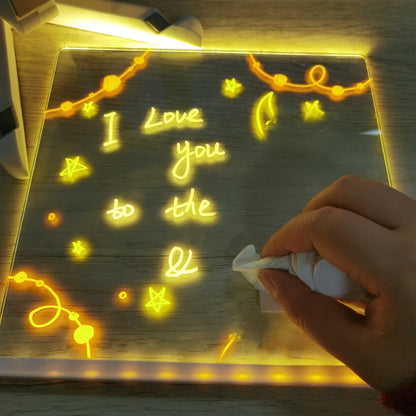 Acrylic Message Note Board Erasable USB