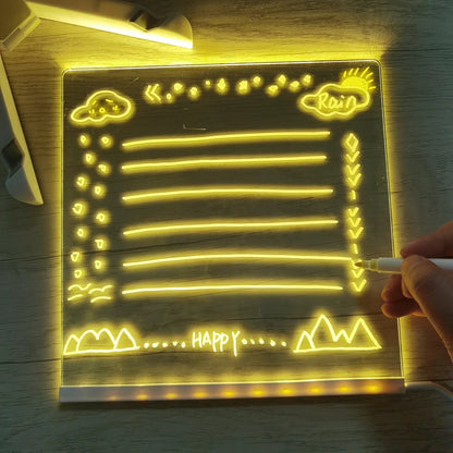 Acrylic Message Note Board Erasable USB