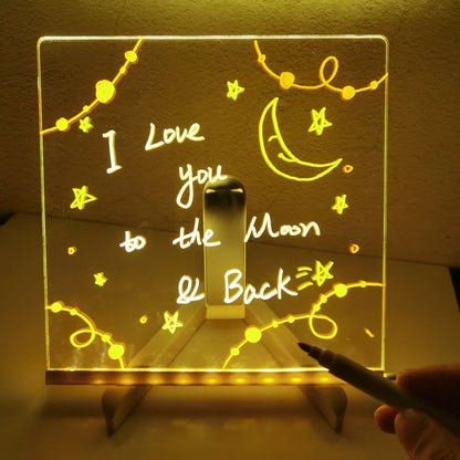 Acrylic Message Note Board Erasable USB