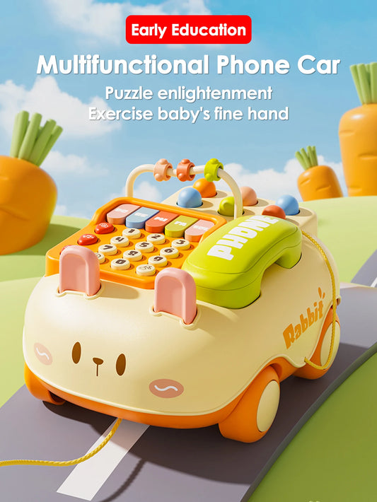Baby Early Education Telephone Toy Car