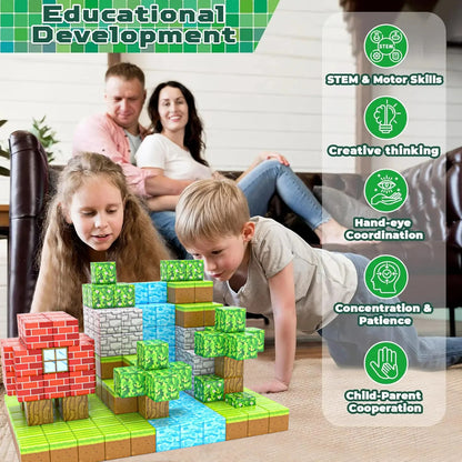 Magnetic Building Cubes Magnet Set - Construction Set