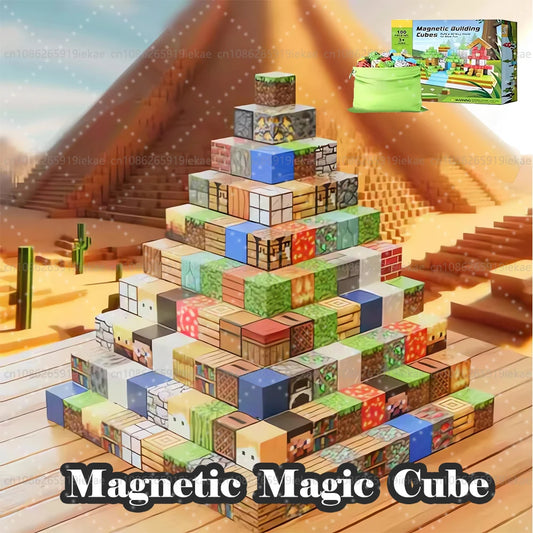 Magnetic Building Blocks for Kids - Montessori Sensory Toy