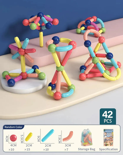 128PCS Magnetic Building Blocks