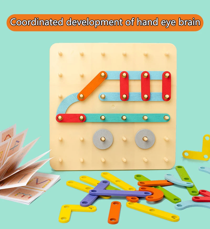Creative Nail Board Puzzle Toys Montessori Educational Toys