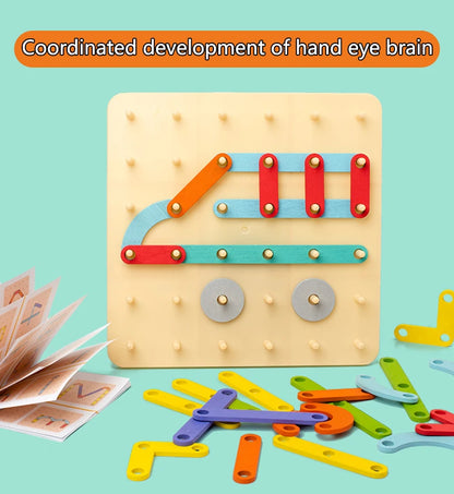 Creative Nail Board Puzzle Toys Montessori Educational Toys