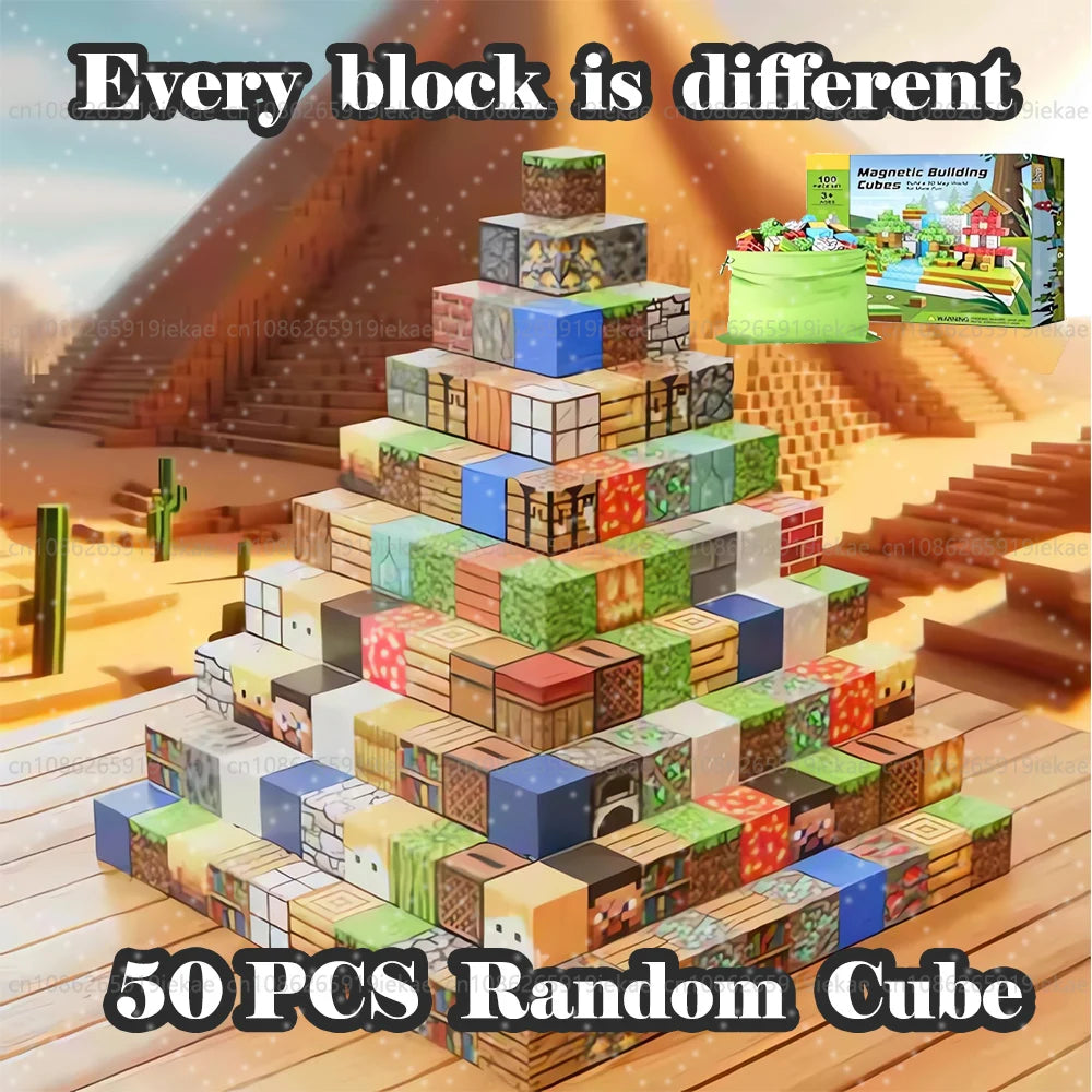 Magnetic Building Blocks for Kids - Montessori Sensory Toy