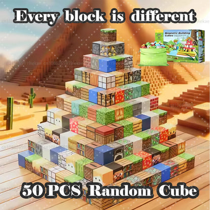 Magnetic Building Blocks for Kids - Montessori Sensory Toy