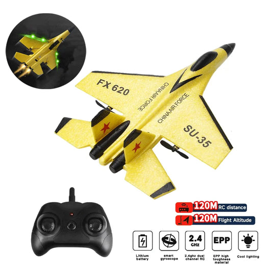 RC Foam Aircraft SU-35 Plane 2.4G Radio Control Glider Remote Control Fighter Plane