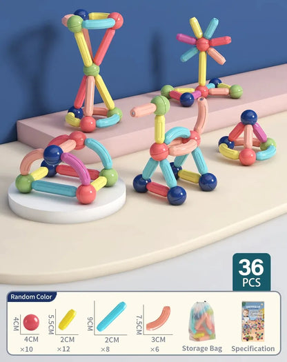 128PCS Magnetic Building Blocks