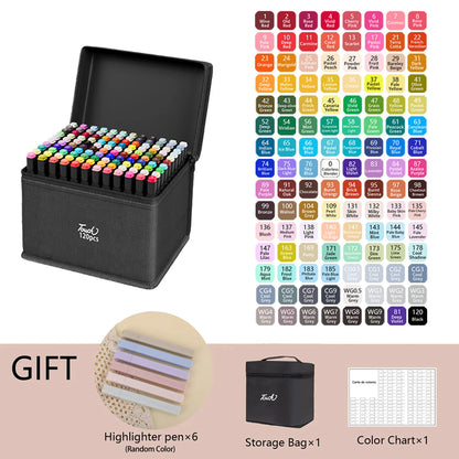 Colors Alcohol Drawing Markers Dual Tip Permanent Sketch Markers