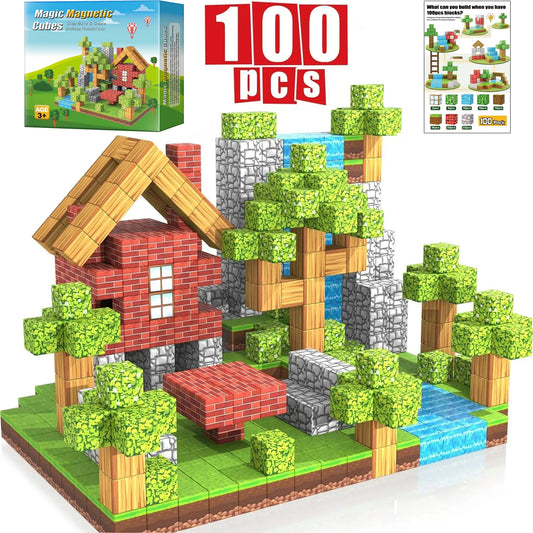 Magnetic Building Cubes Magnet Set - Construction Set