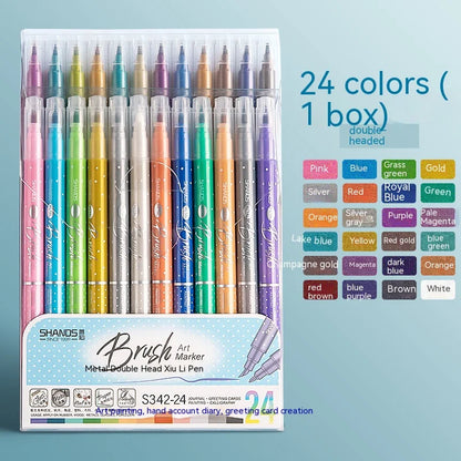 6/12/24 Colors Metallic Paint Markers Pens