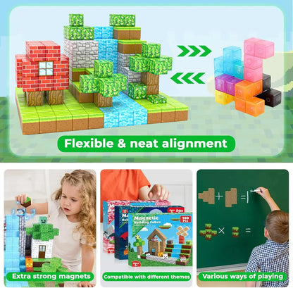 Magnetic Building Cubes Magnet Set - Construction Set