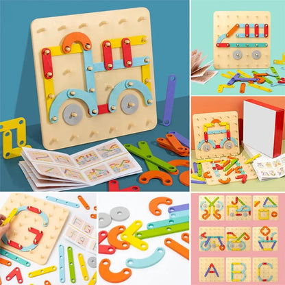Creative Nail Board Puzzle Toys Montessori Educational Toys