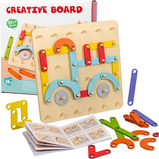 Creative Nail Board Puzzle Toys Montessori Educational Toys