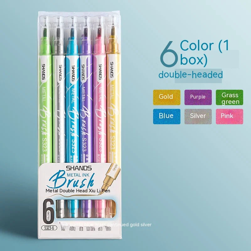 6/12/24 Colors Metallic Paint Markers Pens