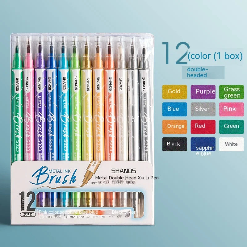 6/12/24 Colors Metallic Paint Markers Pens