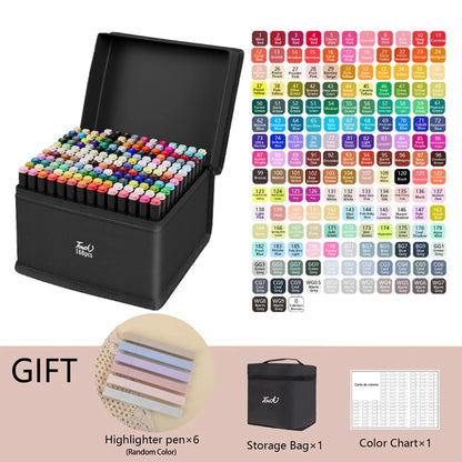 Colors Alcohol Drawing Markers Dual Tip Permanent Sketch Markers