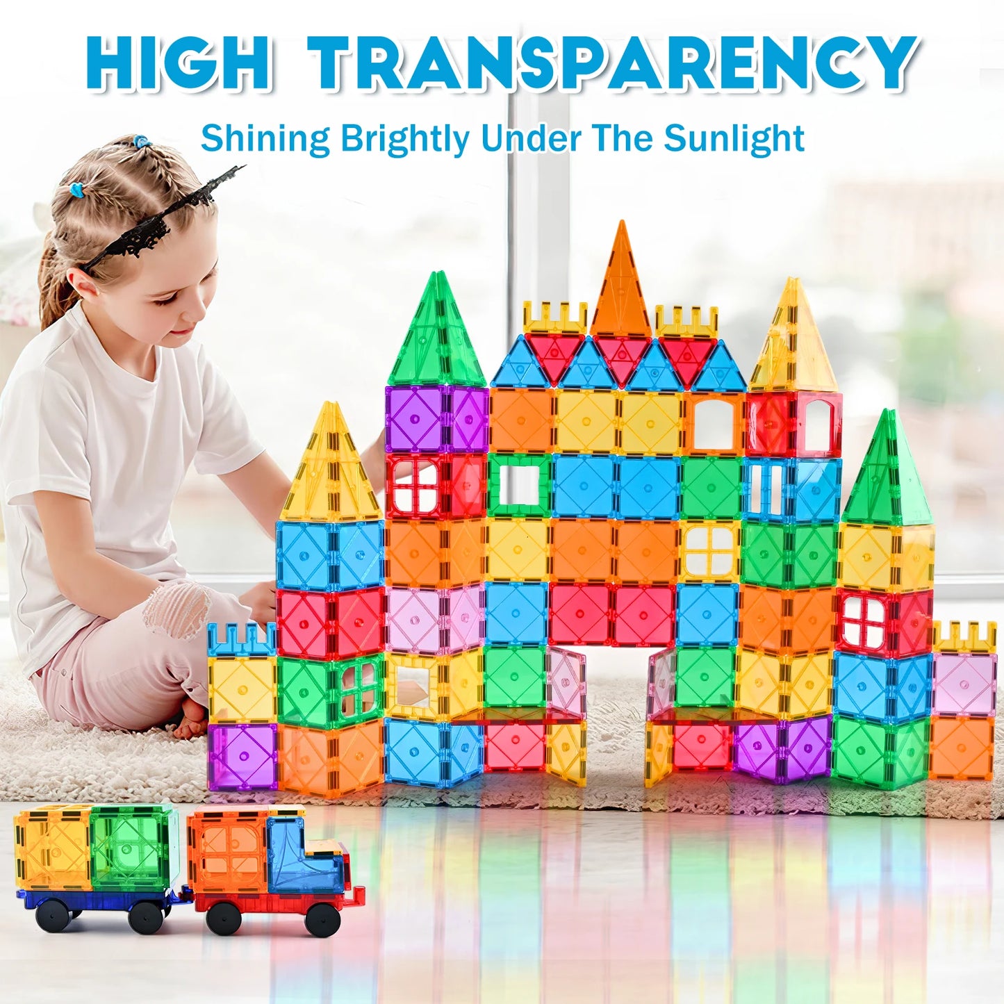 Magnetic Building Blocks 95PCS - Creative learning Christmas Gift