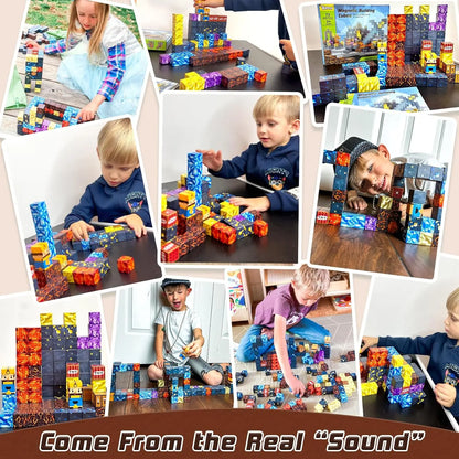Magnetic Building Blocks for Kids - Montessori Sensory Toy