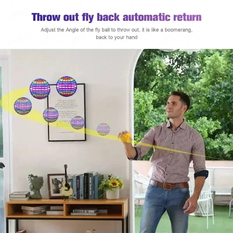 Flying Ball Boomerang Fly Orb Magic With LED Lights Christmas Gift