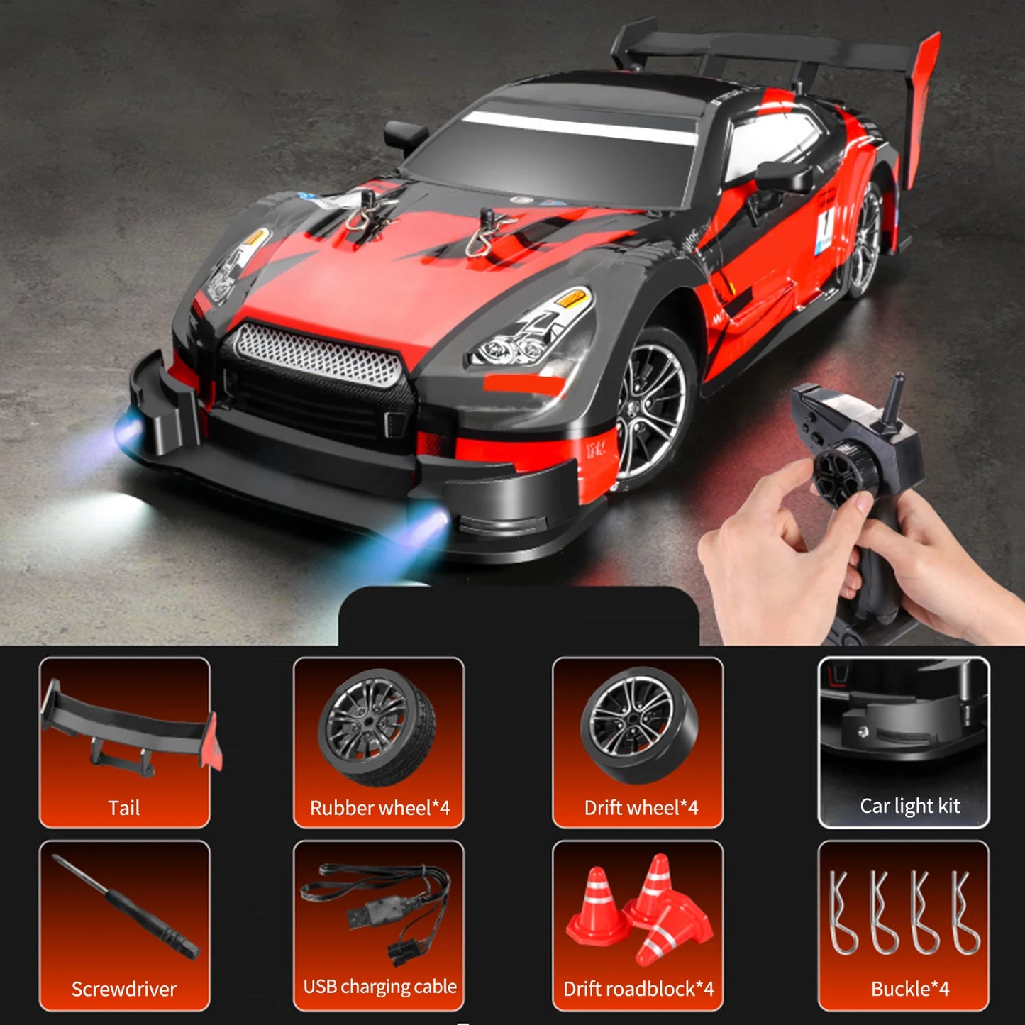 Remote Control Drift Car 2.4GHz 4WD
