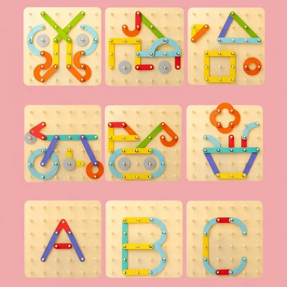 Creative Nail Board Puzzle Toys Montessori Educational Toys