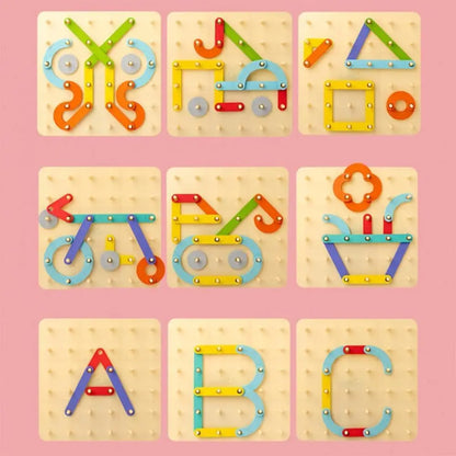 Creative Nail Board Puzzle Toys Montessori Educational Toys