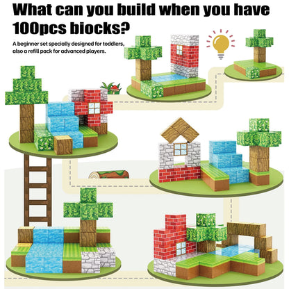 Magnetic Building Cubes Magnet Set - Construction Set