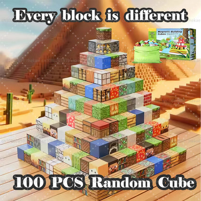 Magnetic Building Blocks for Kids - Montessori Sensory Toy