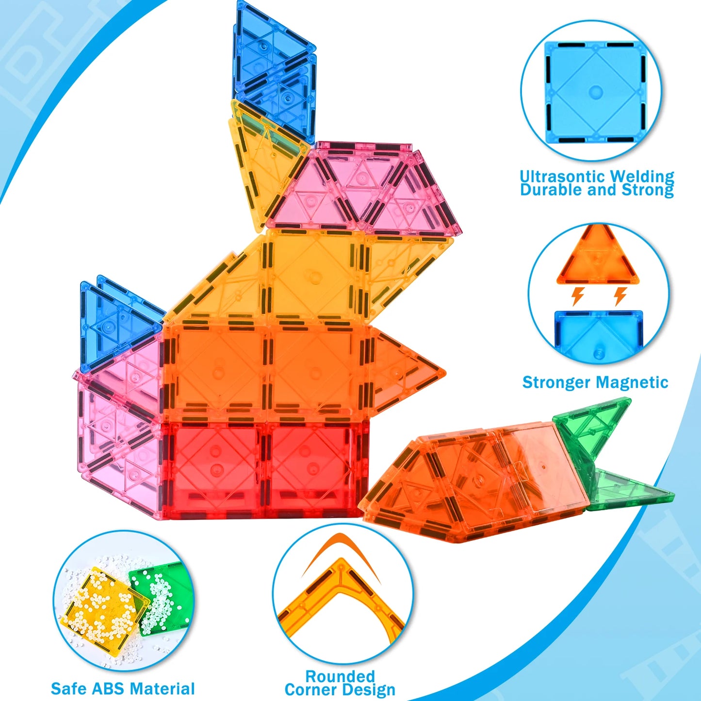 Magnetic Building Blocks 95PCS - Creative learning Christmas Gift