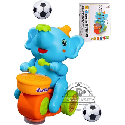 Musical Walking Elephant Drummer