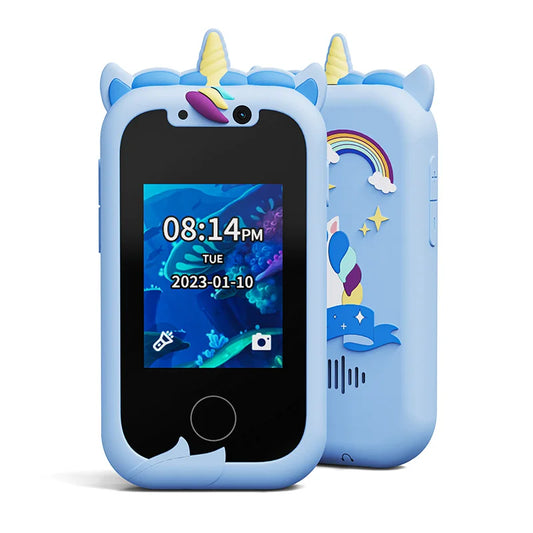 Kids Unicorn Smartphone Toy - 2.8'' Touchscreen, Dual Camera, Music Player