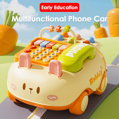 Baby Early Education Telephone Toy Car