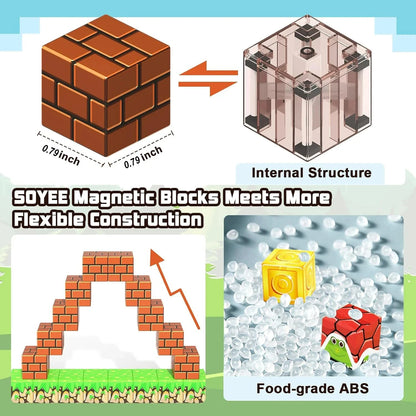 Magnetic Building Cubes Magnet Set - Construction Set