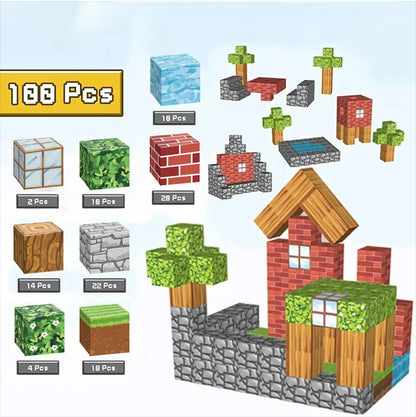 Magnetic Building Cubes Magnet Set - Construction Set