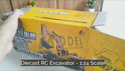 Remote control excavator